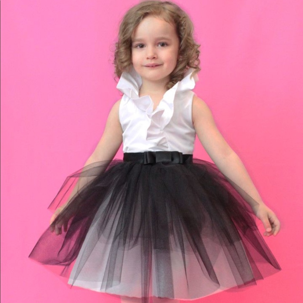 Lille Couture Style Daily Girls Black Tutu Overlay